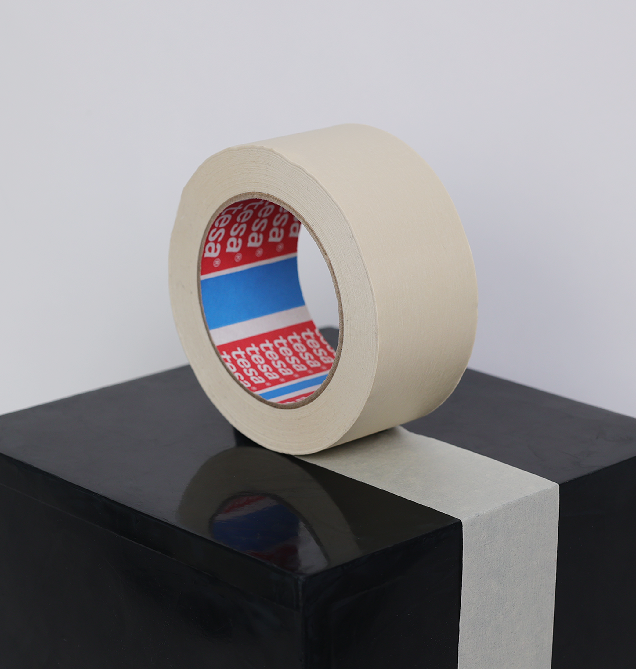 Beige Masking Tape - Finely Creped Indoor Masking Tape 50m Roll