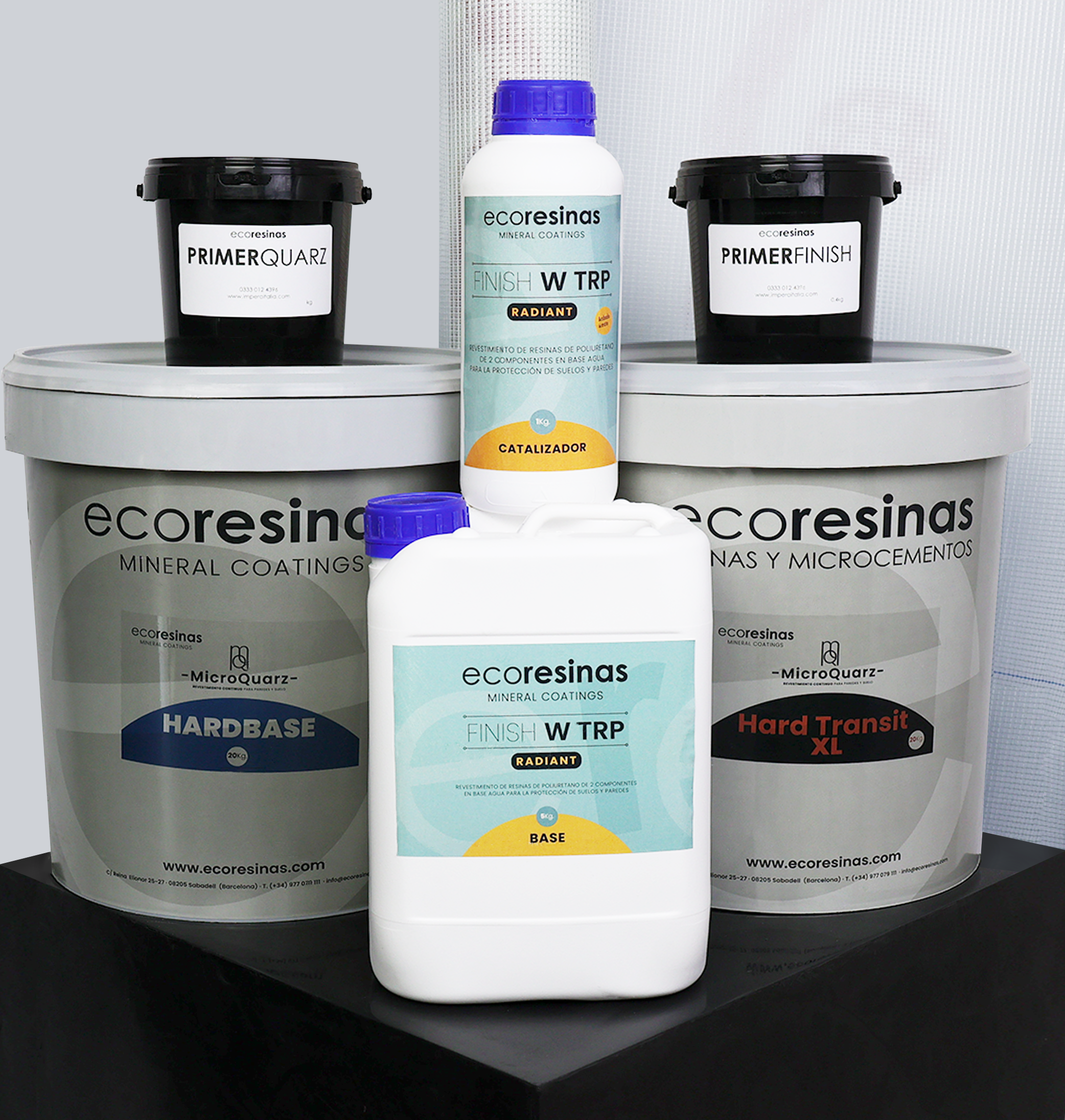 Ecoresinas Hard Transit XL System - Complete MicroQuarz® Flooring System For 10sqm