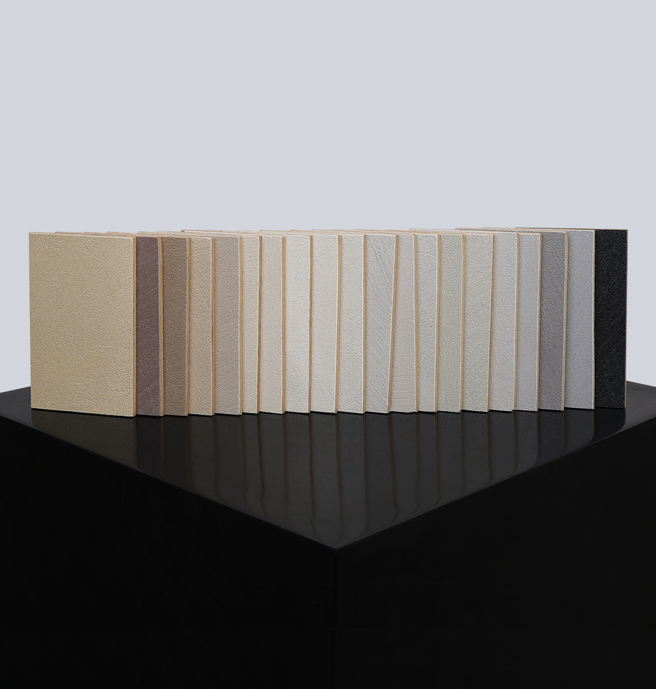 MicroQuarz Hard Transit XL - Mood Board Set With 20 Real Material Colour Swatches