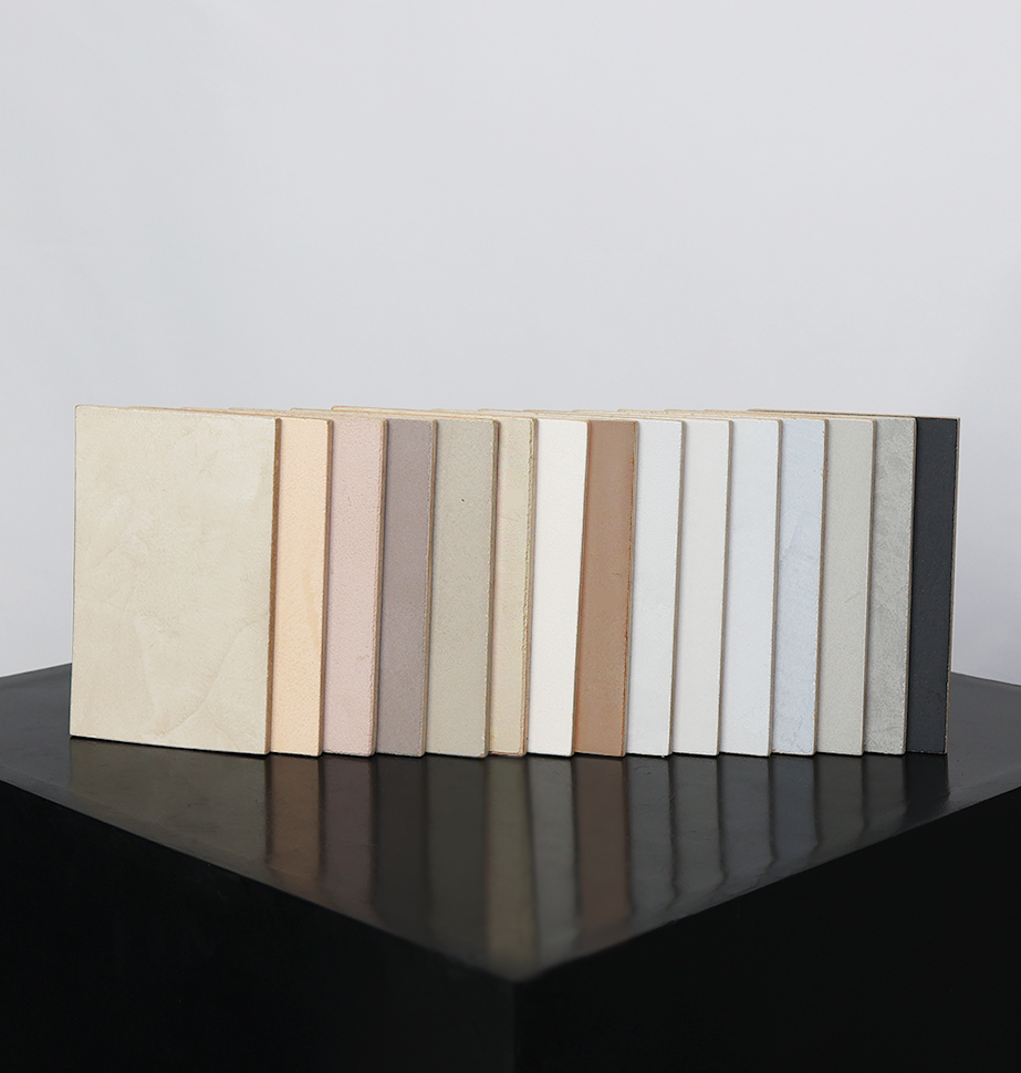 Marmorino Supreme Mood Board Set With 15 Real Material Colour Swatches