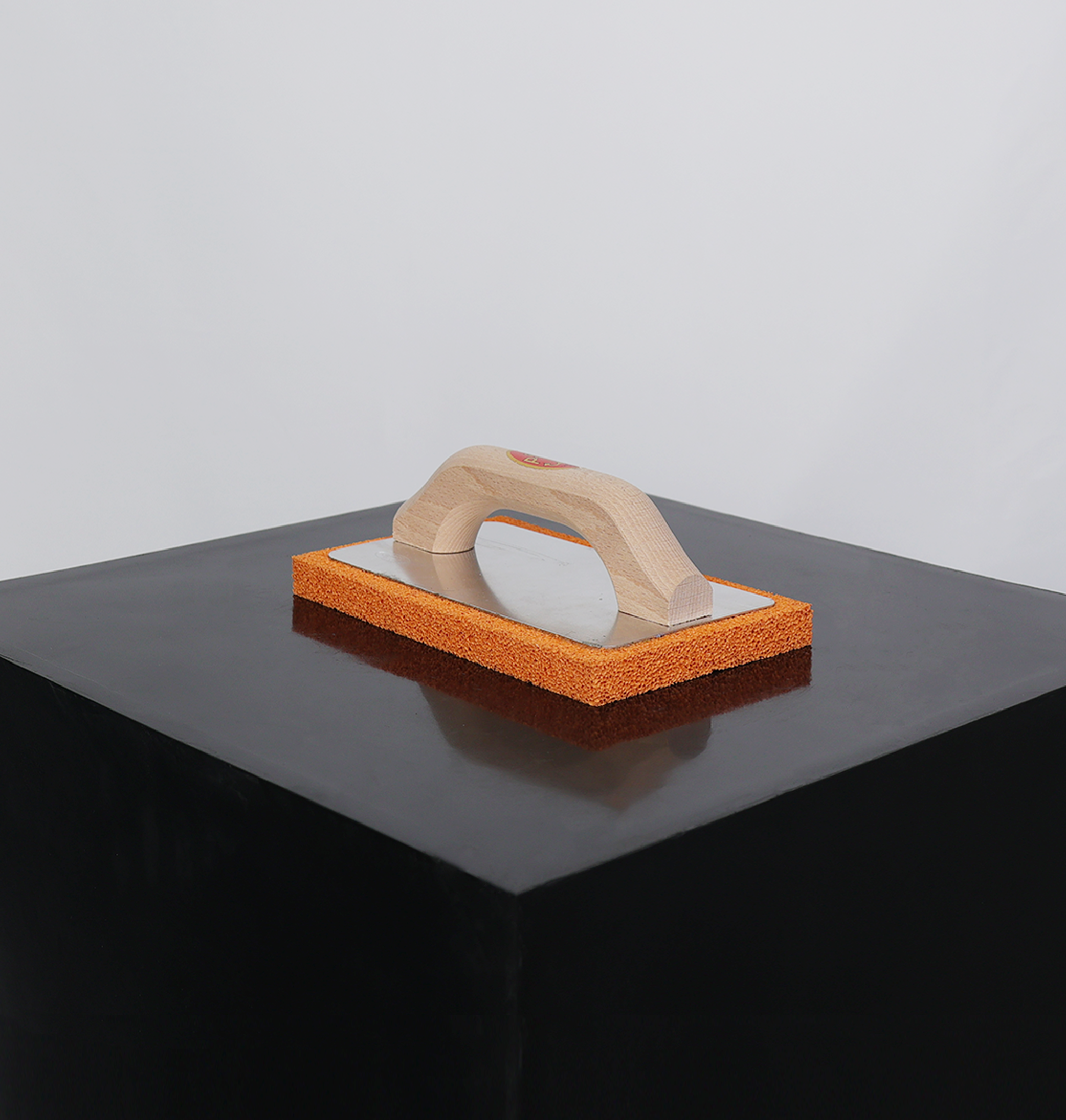 Durable Orange Fine Grained Rubber Sponge Float For Smoothing Plasters 215x135mm