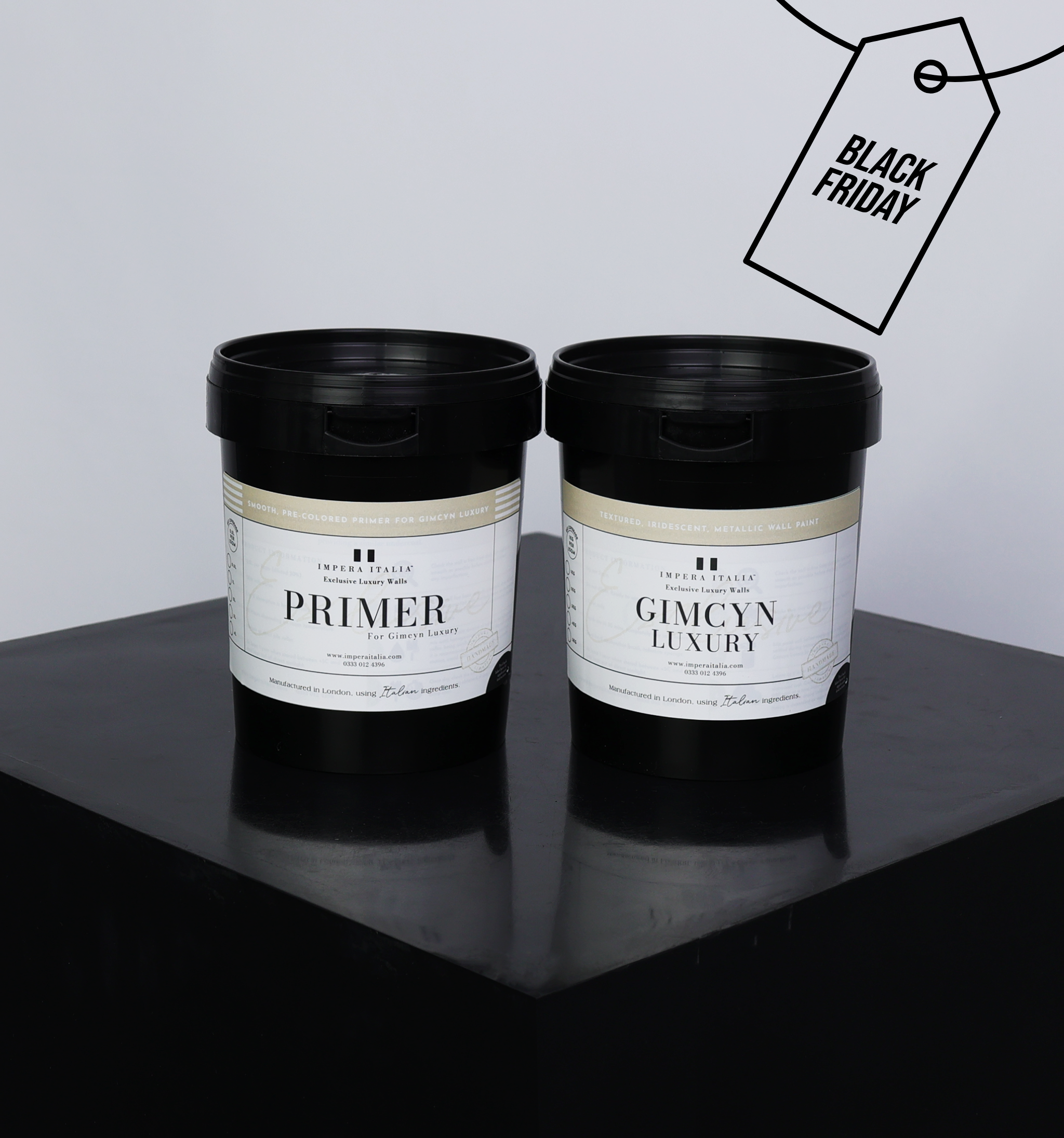 Gimcyn Luxury Bundle - Textured Iridescent Metallic Paint & Primer Bundle For 5sqm