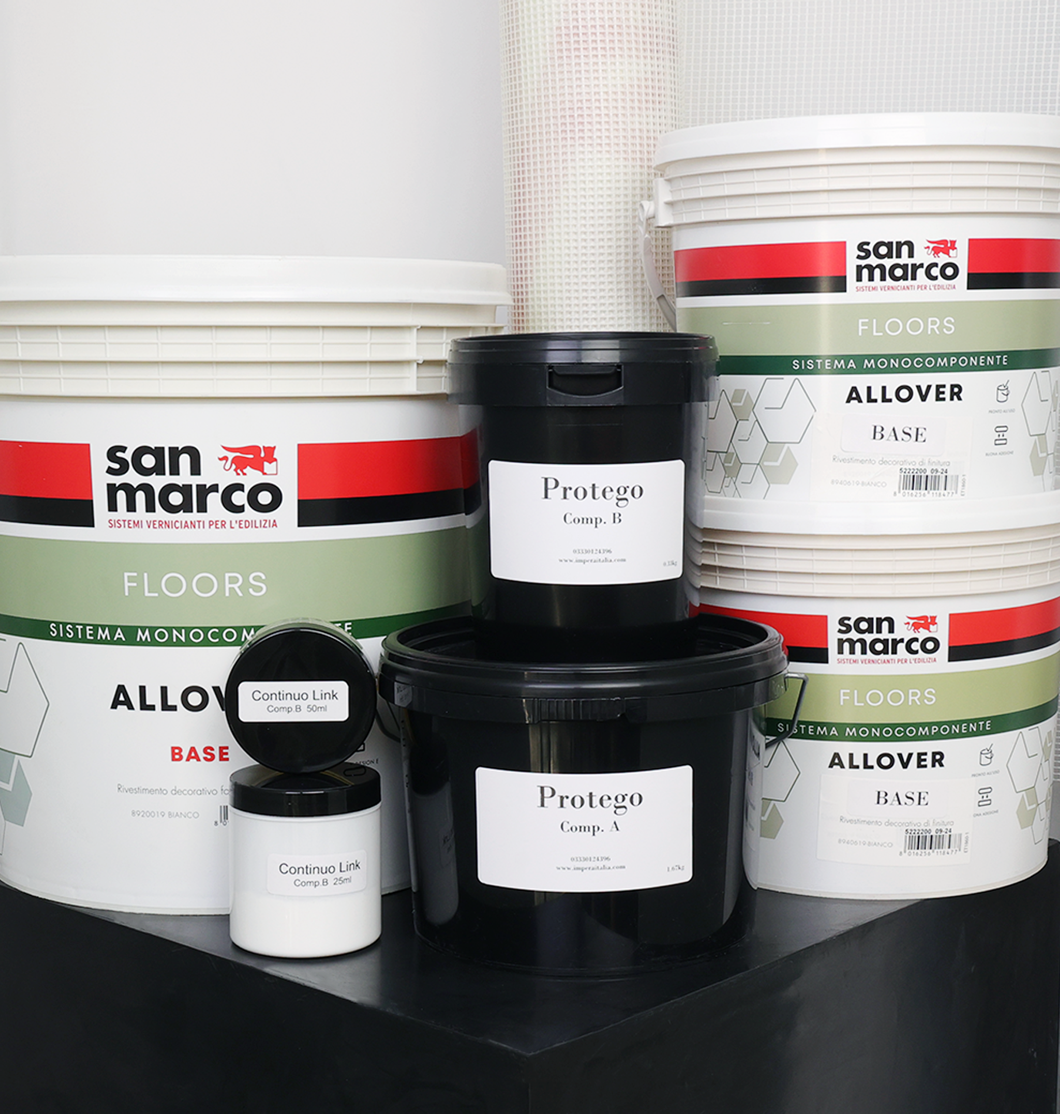 Allover System With Anticrack For Floors with Protego (Textured Finish) - 10sqm Kit Suitable For Floors & Walls