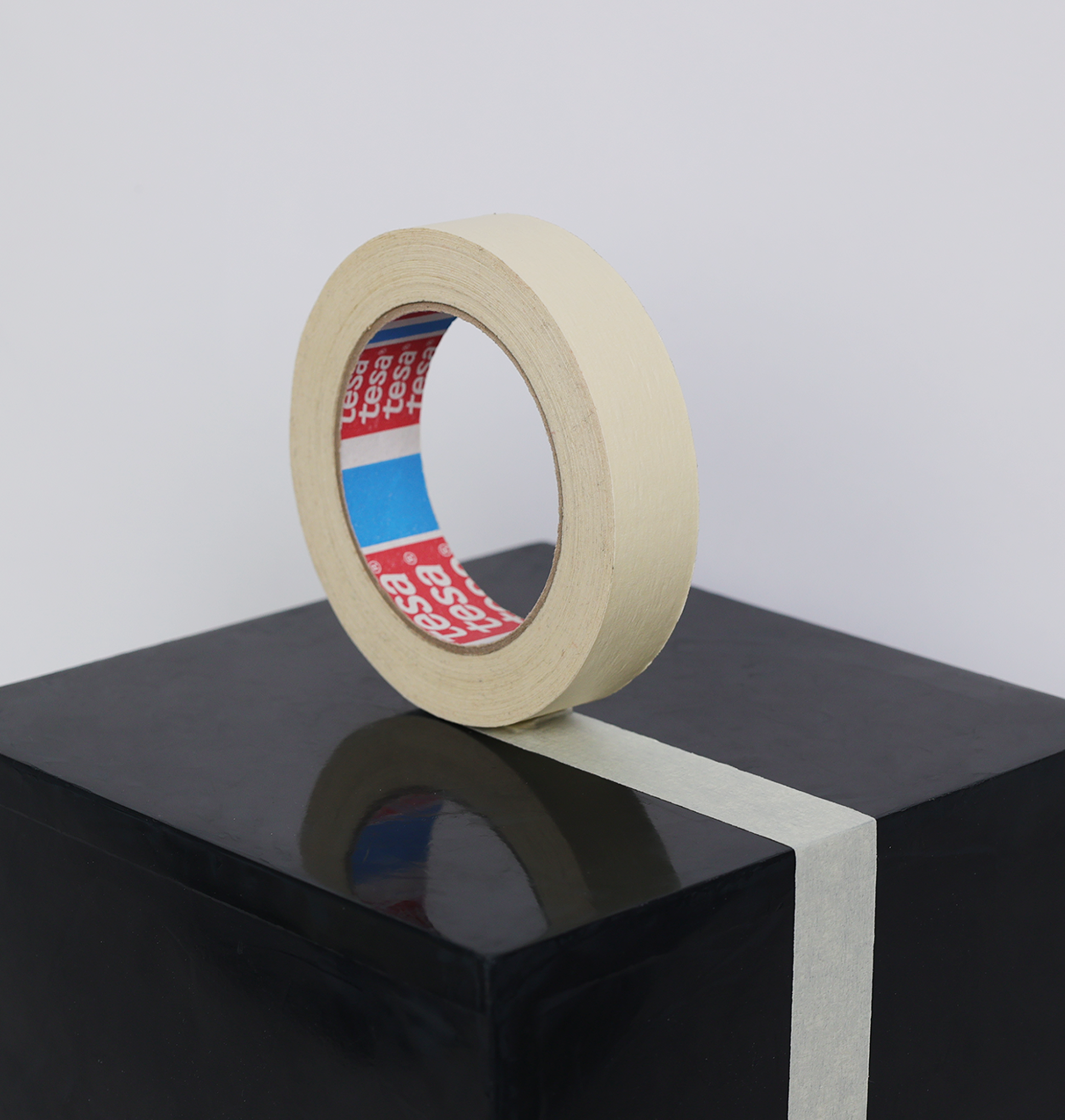 Beige Masking Tape - Finely Creped Indoor Masking Tape 50m Roll