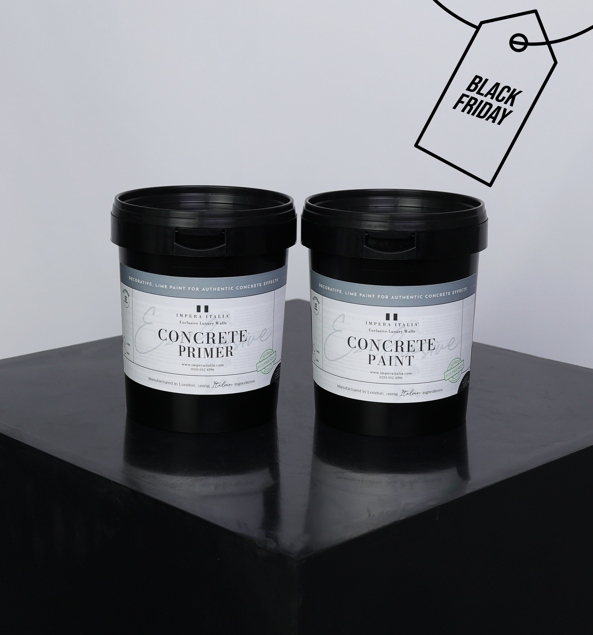 Concrete Paint Bundle - Lime Based Powdered Decorative Paint Bundle For 5sqm