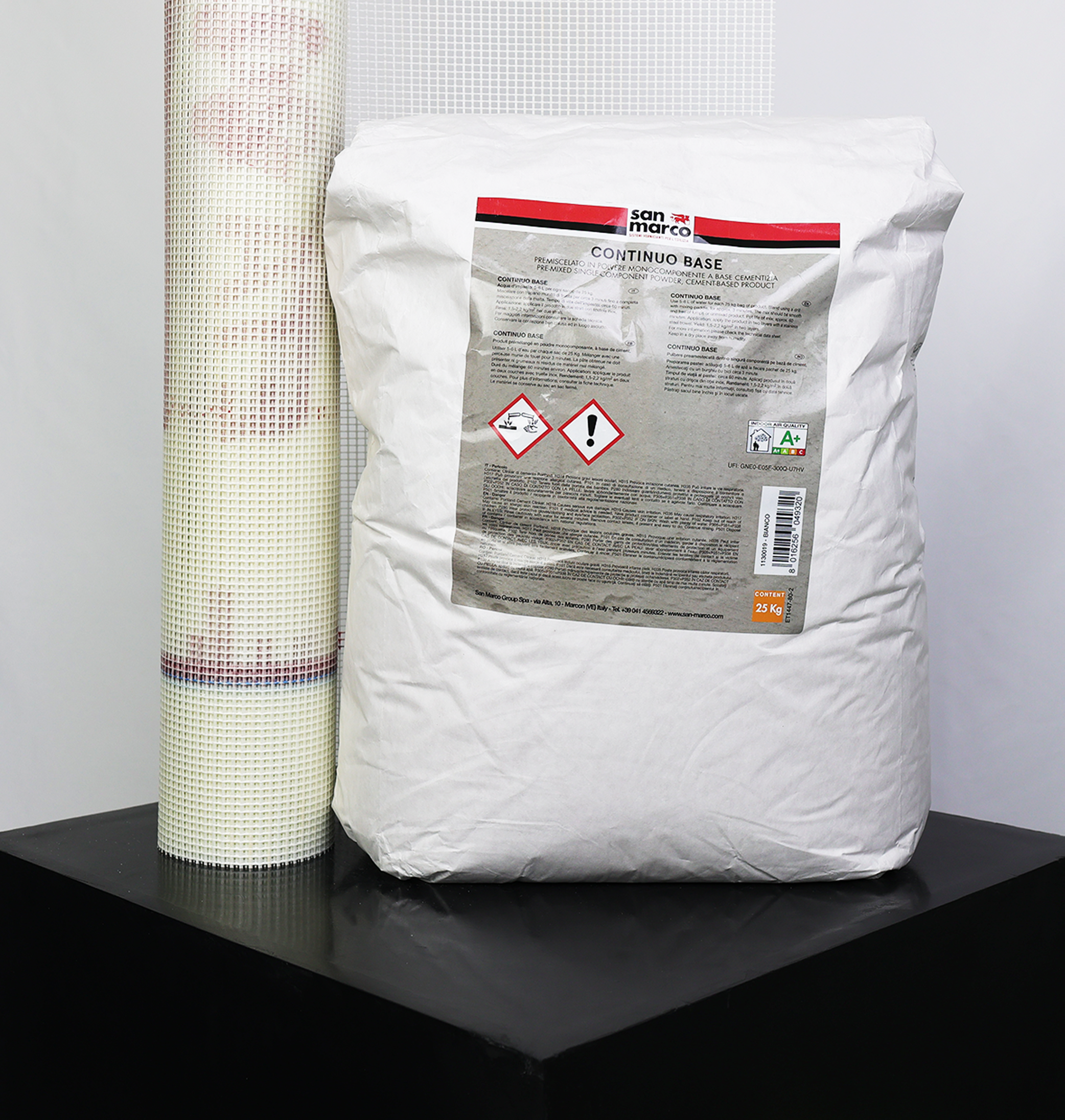 Continuo Anticrack Add-On For Floors  - Hard wearing Cementitious basecoat for Microcement with Glass fibre Mesh