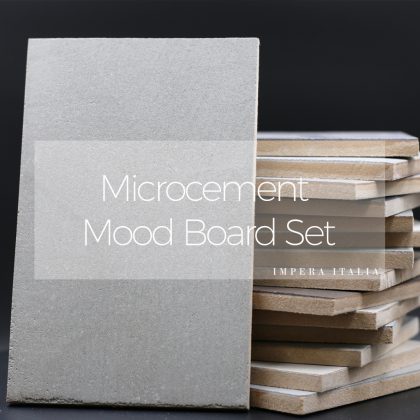 Microcement mood board set