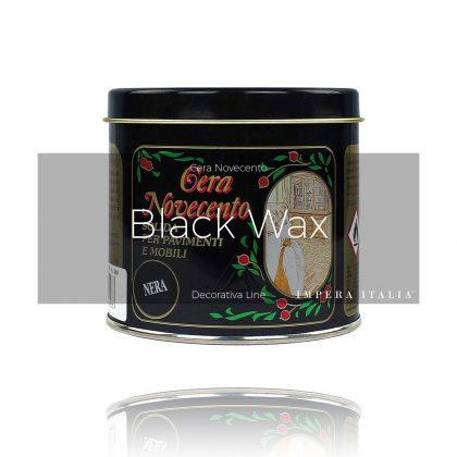 black wax venetian plaster